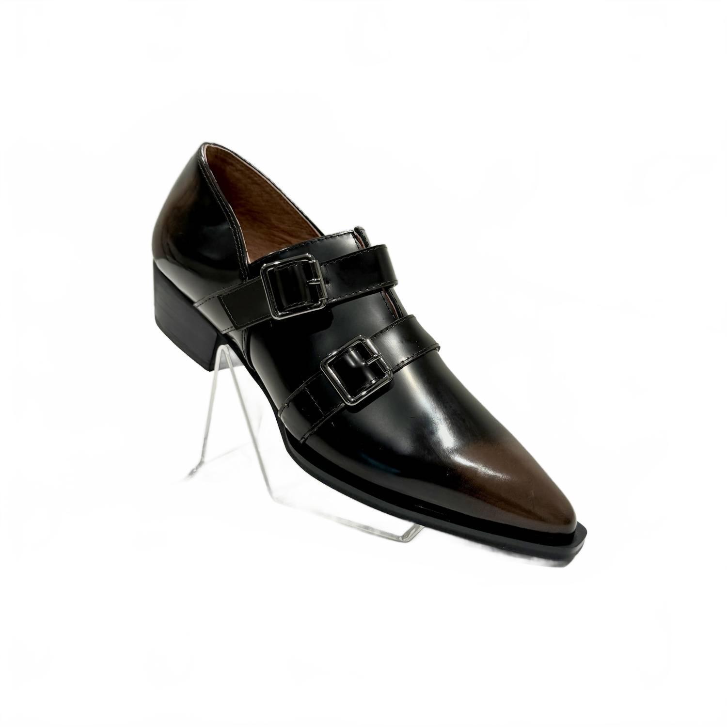 New All Black Women's Monk Loafers In Coffee